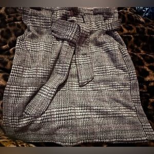 Plaid mini skirt